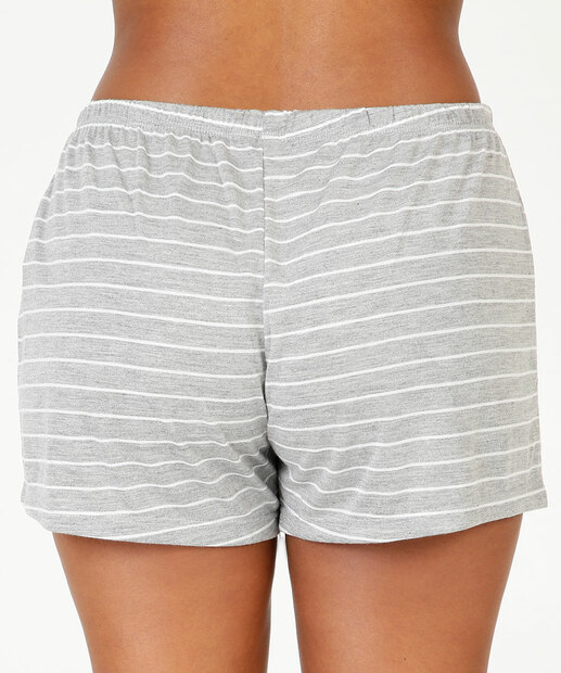 Pijama Feminino Listrado Manga Curta Marisa  