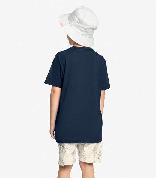 Conjunto Infantil Camiseta Com Bermuda Trick Nick Azul