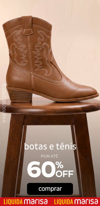 Botas e Tênis por até 60% OFF