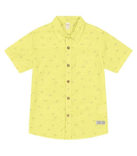 Camisa Infantil Masculina Com Botões Trick Nick Verde