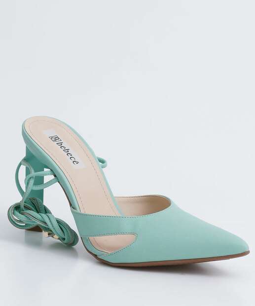 Scarpin Feminino Slingback Salto Fino Amarração Bebecê