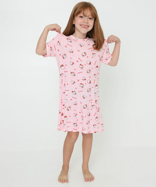 Image_Camisola Infantil Hello Kitty Tam 4 a 12 Rosa