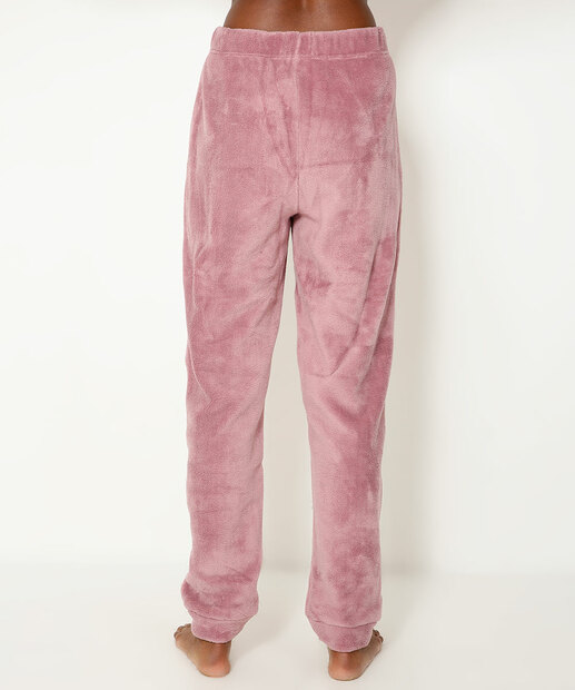 Pijama Feminino Fleece Manga Longa Marisa
