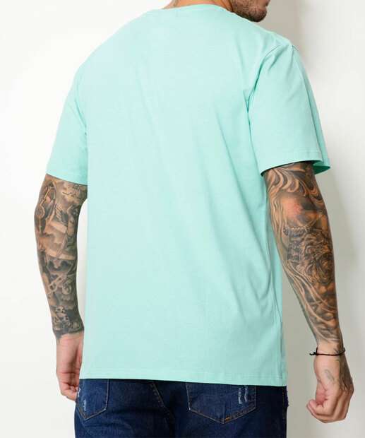 Camiseta Masculina Copa Estampa Frase Manga Curta