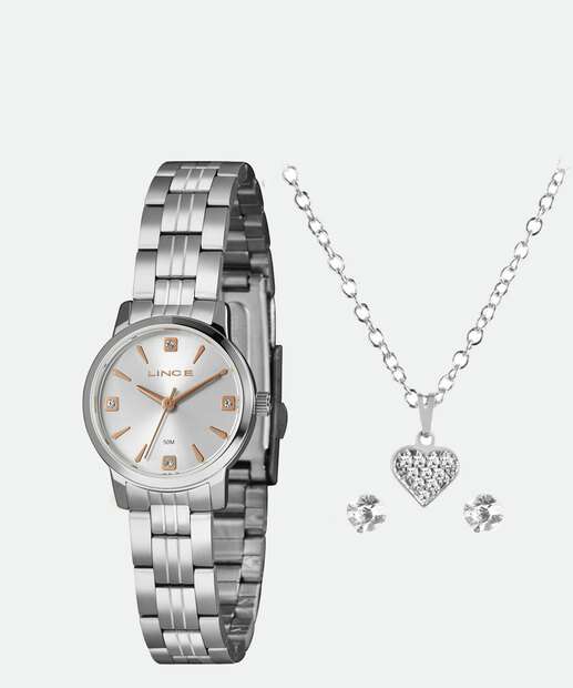 Kit Relógio Feminino Lince LRMH172L25 K01OS1SX