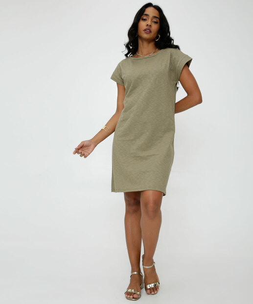 Vestido Feminino TShirt Dress Flamê Marisa
