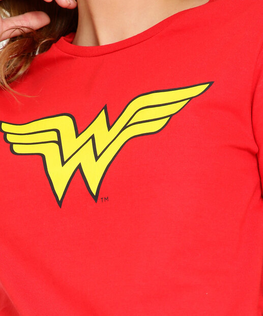Blusa Feminina Estampa Mulher Maravilha Liga da Justiça