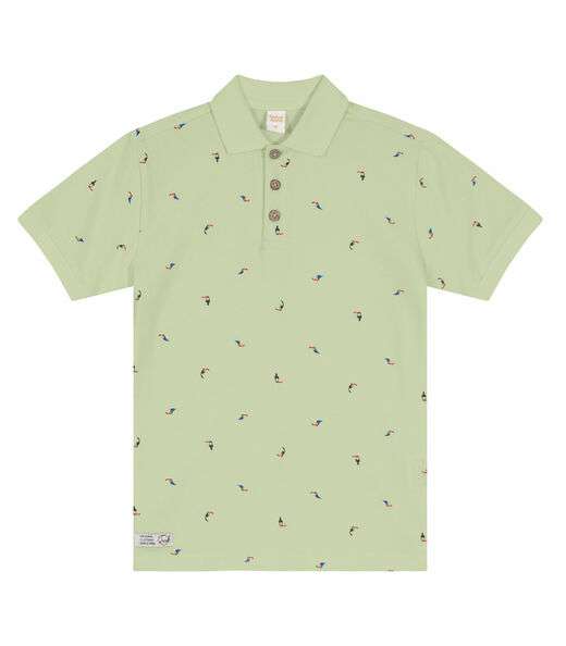 Image_Camisa Polo Infantil Em Cotton Trick Nick Verde