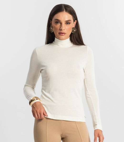 Blusa Feminina Manga Longa Endless Bege