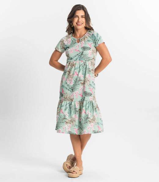 Image_Vestido Midi Feminino Estampado Select Verde