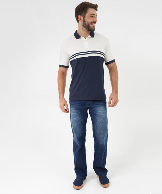 Camisa Polo Masculina Marisa Branca