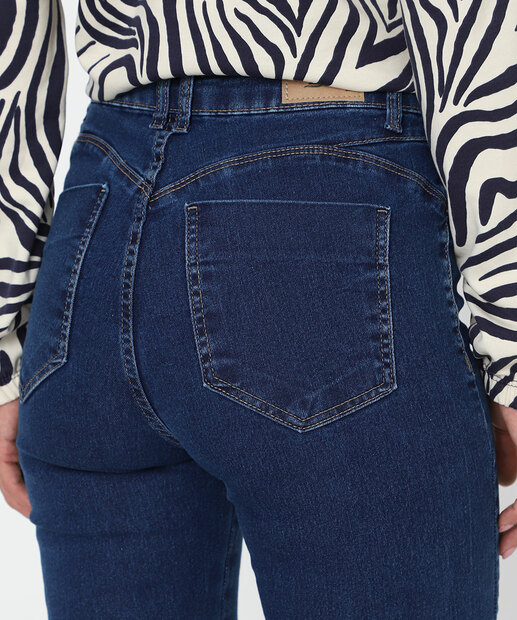 Calça Jeans Skinny Feminina Push Up Sawary Azul