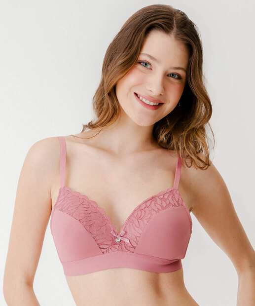 Image_Sutiã Triângulo Com Bojo Laço Marisa Rosa