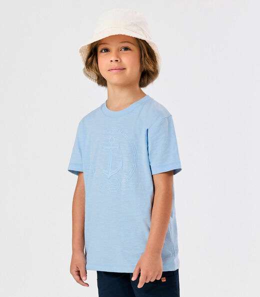 Conjunto Infantil Camiseta Com Bermuda Trick Nick Azul