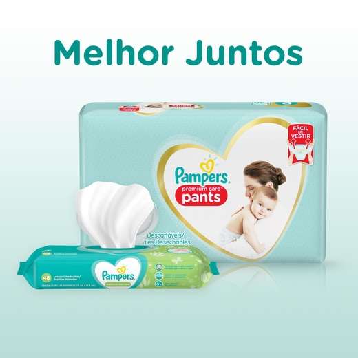 Fralda Pampers Pants Premium Care Com 34 Unidades M
