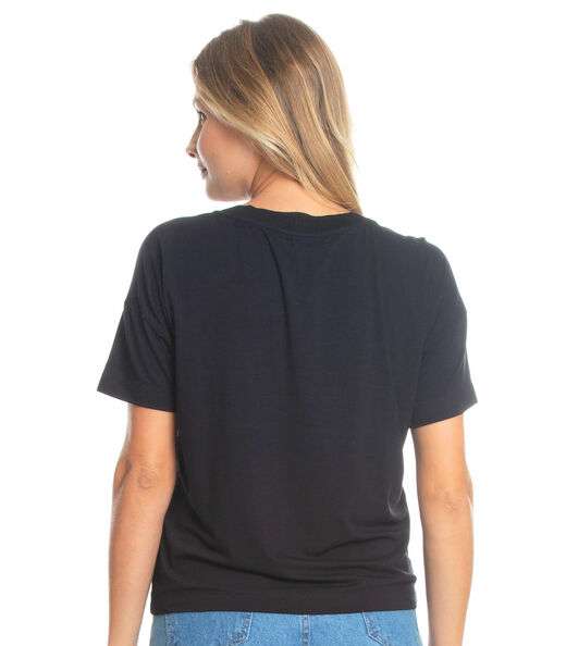Blusa Feminina Viscotorcion Endless Preto