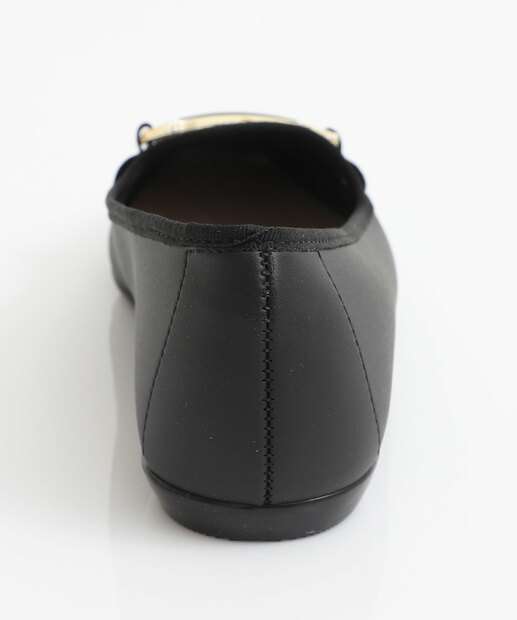 Sapatilha Feminina Bico Quadrado Moleca Preto