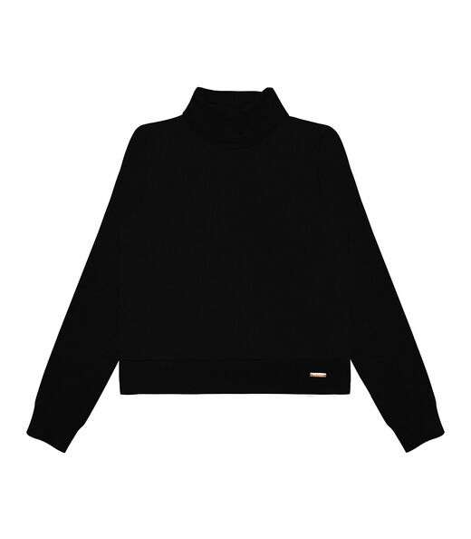 Blusão Feminino Em Moletom Rovitex Preto