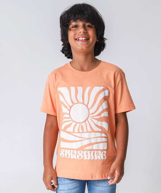 Image_Camiseta Juvenil Estampada Marisa Tam 10 a 16 Laranja