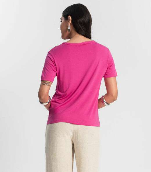 Blusa T- Shirt Feminina Rovitex Rosa