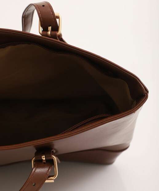 Bolsa De Ombro Tote Feminina Marisa Marrom 