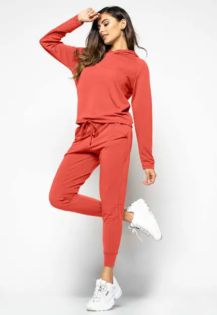 Calça  Comfy Jogger  Moletinho Terracota Salvatore Fashion