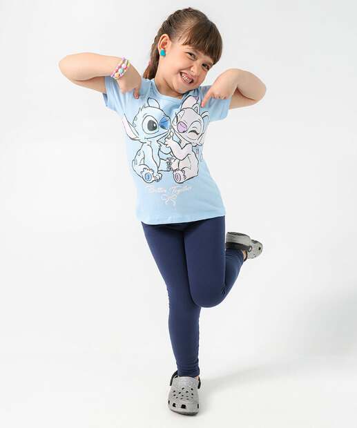 Image_Calça Infantil Legging Molecotton Básica Marisa Tam 4 a 10 Azul