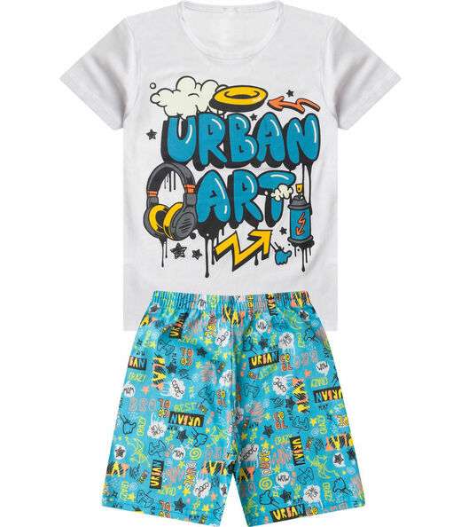 Image_Pijama Infantil Menino Brilha No Escuro Select Branco