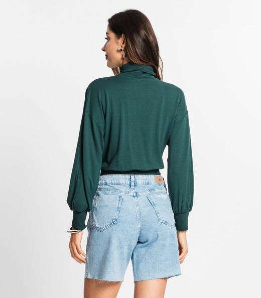 Blusão Feminino Gola Alta Endless Verde