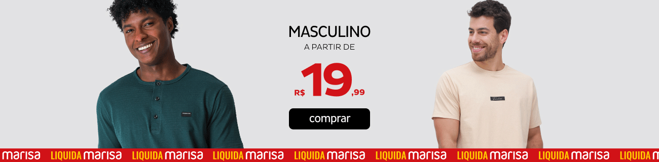 Mascuino a partir de R$19,99