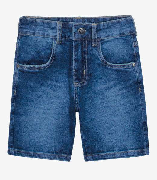 Bermuda Masculina Jeans Trick Nick Azul