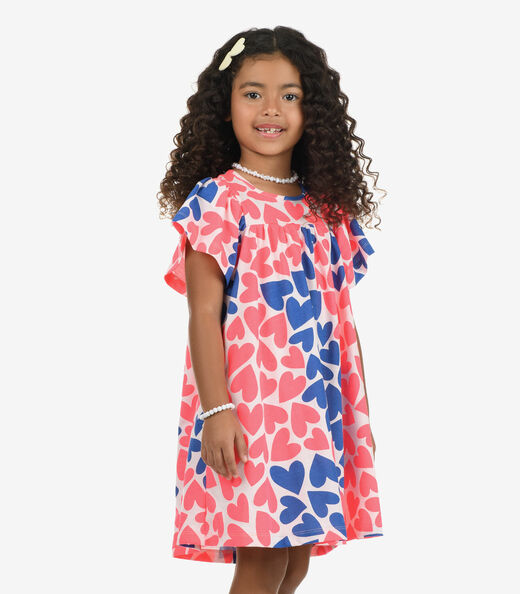 Vestido Feminino Meia Malha Rovi Kids Rosa