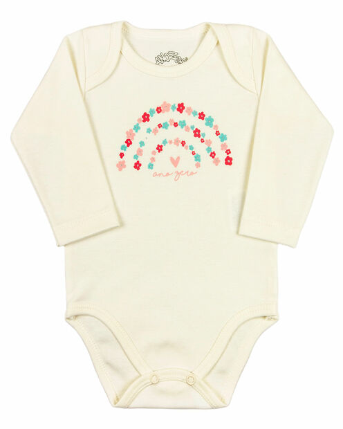 Kit Body e Calça Culote Bebê Menina Suedine Piquet e Cotton Listrado Flores - Ro