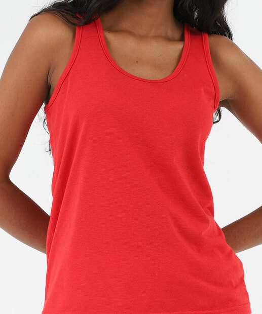 Pijama Feminino Nadador Estampa Corações Marisa Vermelho