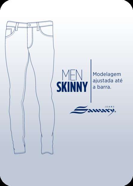Calça Sarja Sawary Slim - 278901