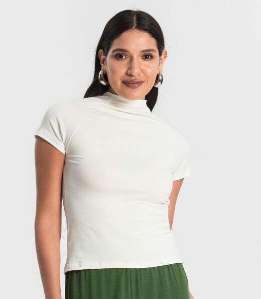 Blusa Feminina Cotton Rovitex Bege