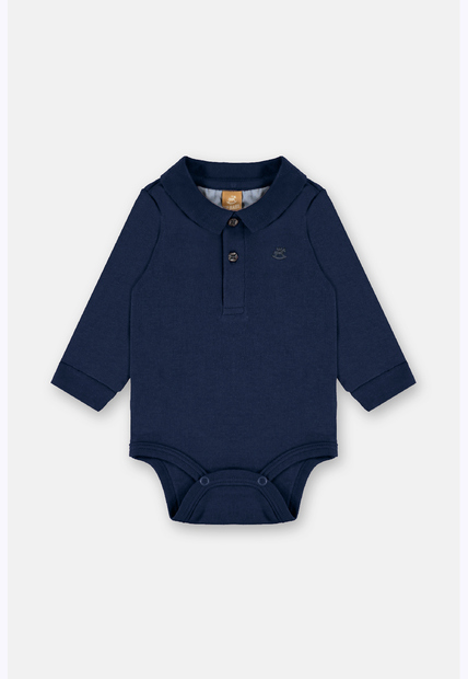 Body Polo Manga Longa Bebê Menino Up Baby