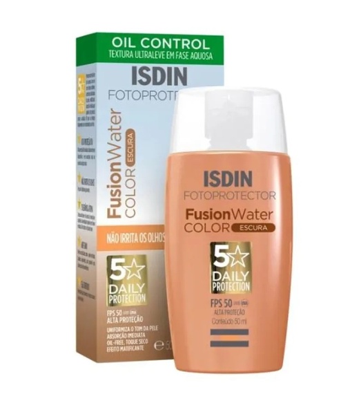 Image_Kit com 2 Unidades de Protetor Solar Facial Fusion Water Color Escura FPS50 Isdi
