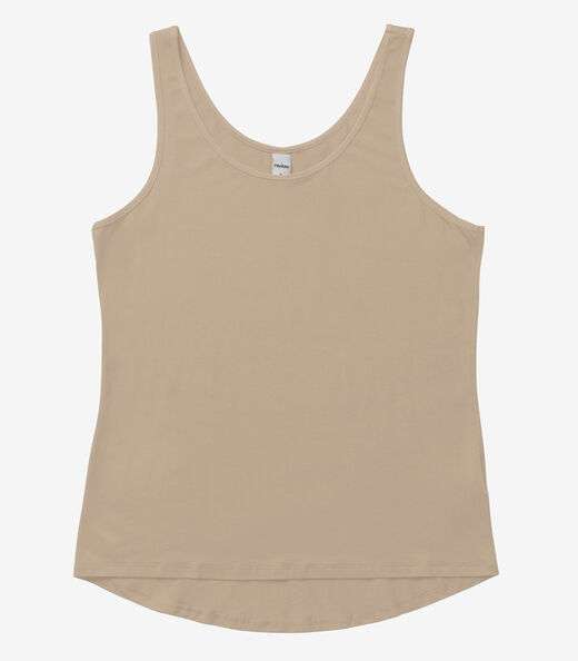 Regata Feminina Básica em Viscotorcion Rovitex Marrom