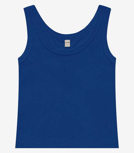 Regata em Ribana de Viscose Rovitex Azul