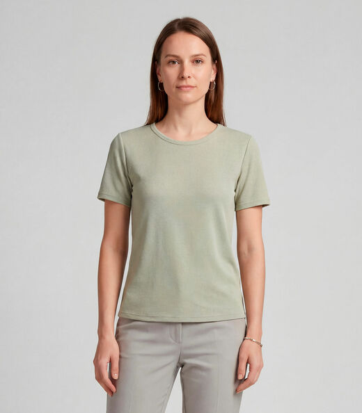 Image_Blusa Feminina Básica Infinita Cor Verde