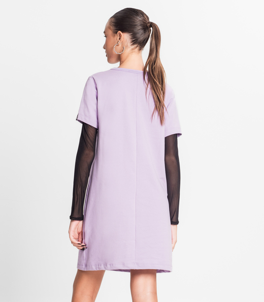 Vestido Com Blusa Juvenil Minty Roxo