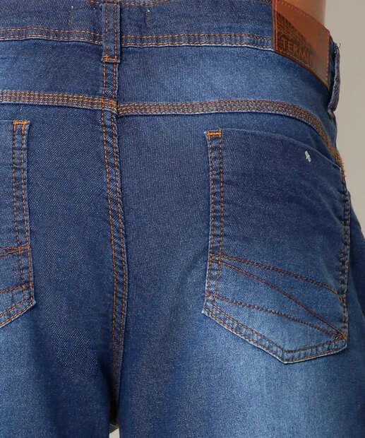 Bermuda Masculina Jeans Bolsos  