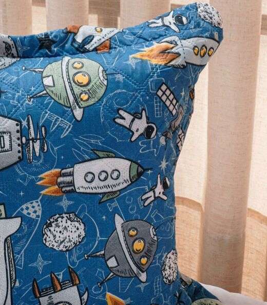 Jogo Cobre Leito Dupla Face Solteiro Bene Casa Azul