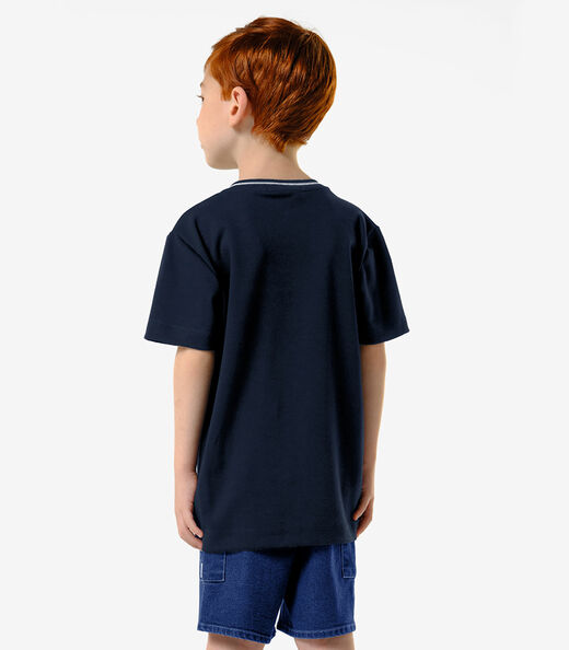 Bermuda Infantil Menino Jeans Trick Nick Azul