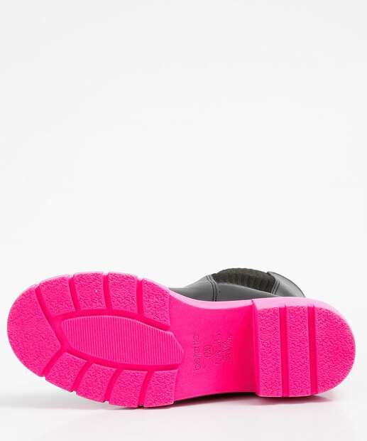 Bota Feminina Salto Grosso Tratorado Knit Beira Rio