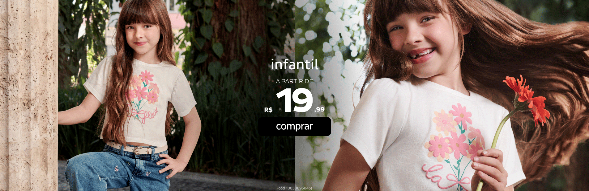 Moda Infantil a partir de R$19,99