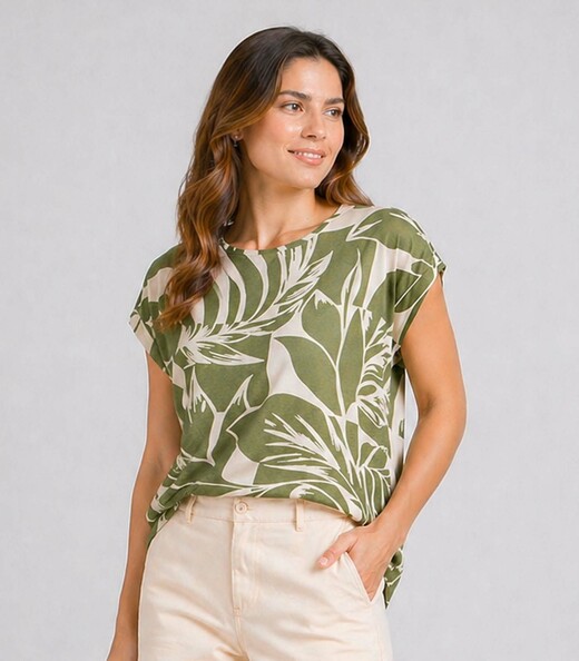 Image_Blusa Feminina em Malha Visco Infinita Cor Verde