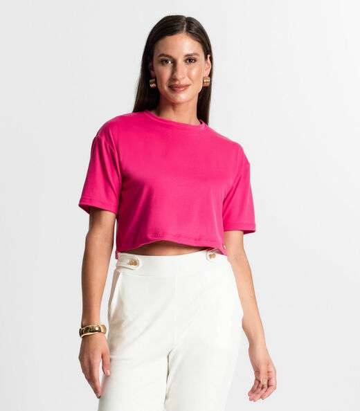 Image_Blusa Cropped Manga Curta Rovitex Rosa