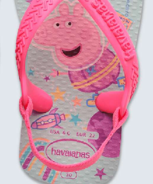 Chinelo Havaianas Infantil Bebê Peppa Pig